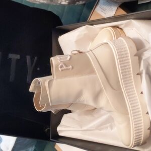 Fenty Puma By Rhianna Vanilla Ice Color High-Top Boots